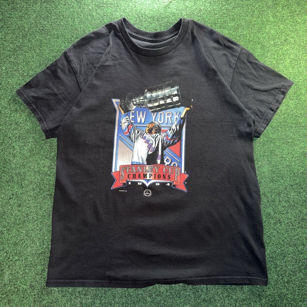 Vintage 1994 New York Rangers Stanley Cup Champions NHL Salem T-Shirt Mens M